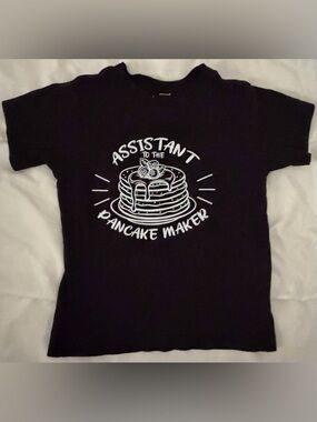 ⭐️2/$12 Assistant to the Pancake Maker Toddler Kids T‑Shirt - Black